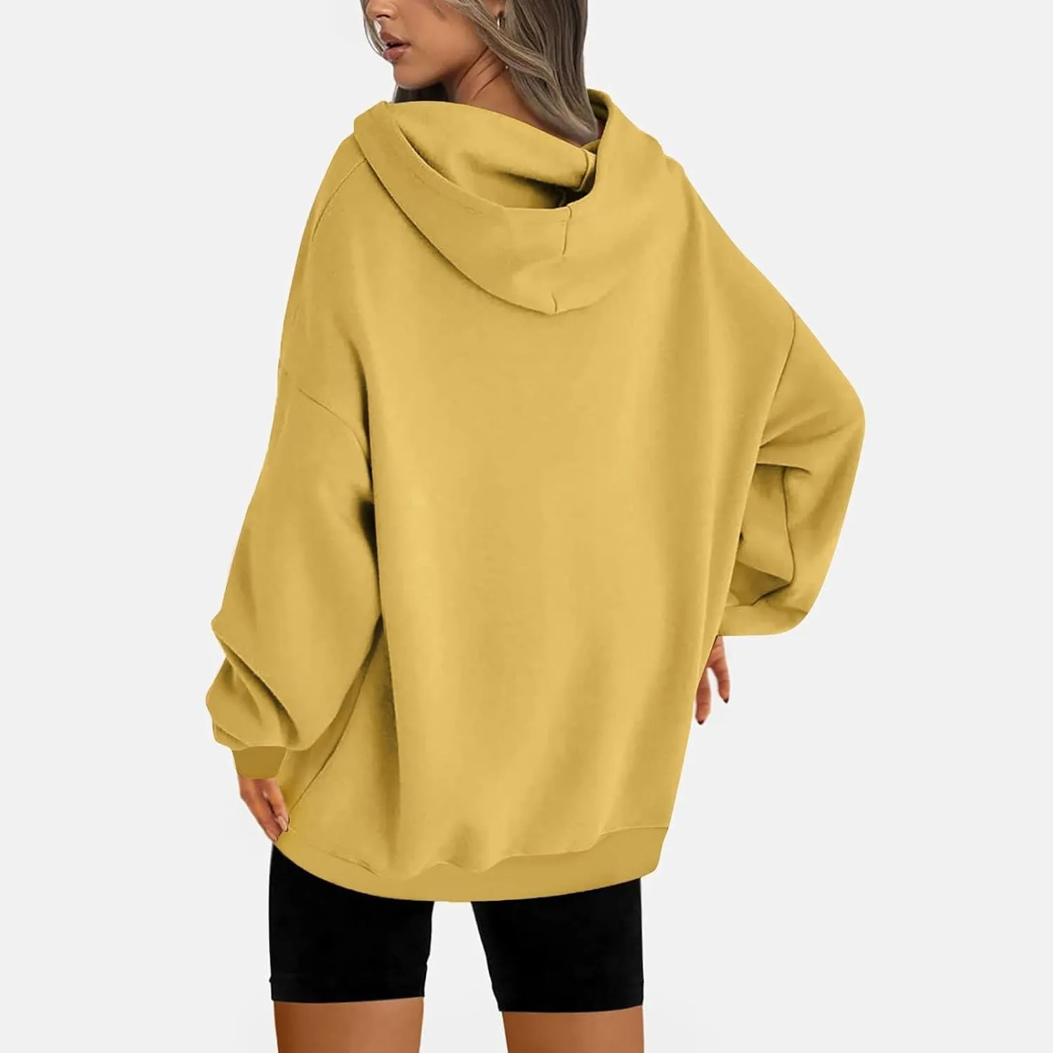 Women Fashion Hoodies 2023 Casual Fall Outfits Long Sleeve Oversized Sweatshirts Fleece Pullover Tops Trendy