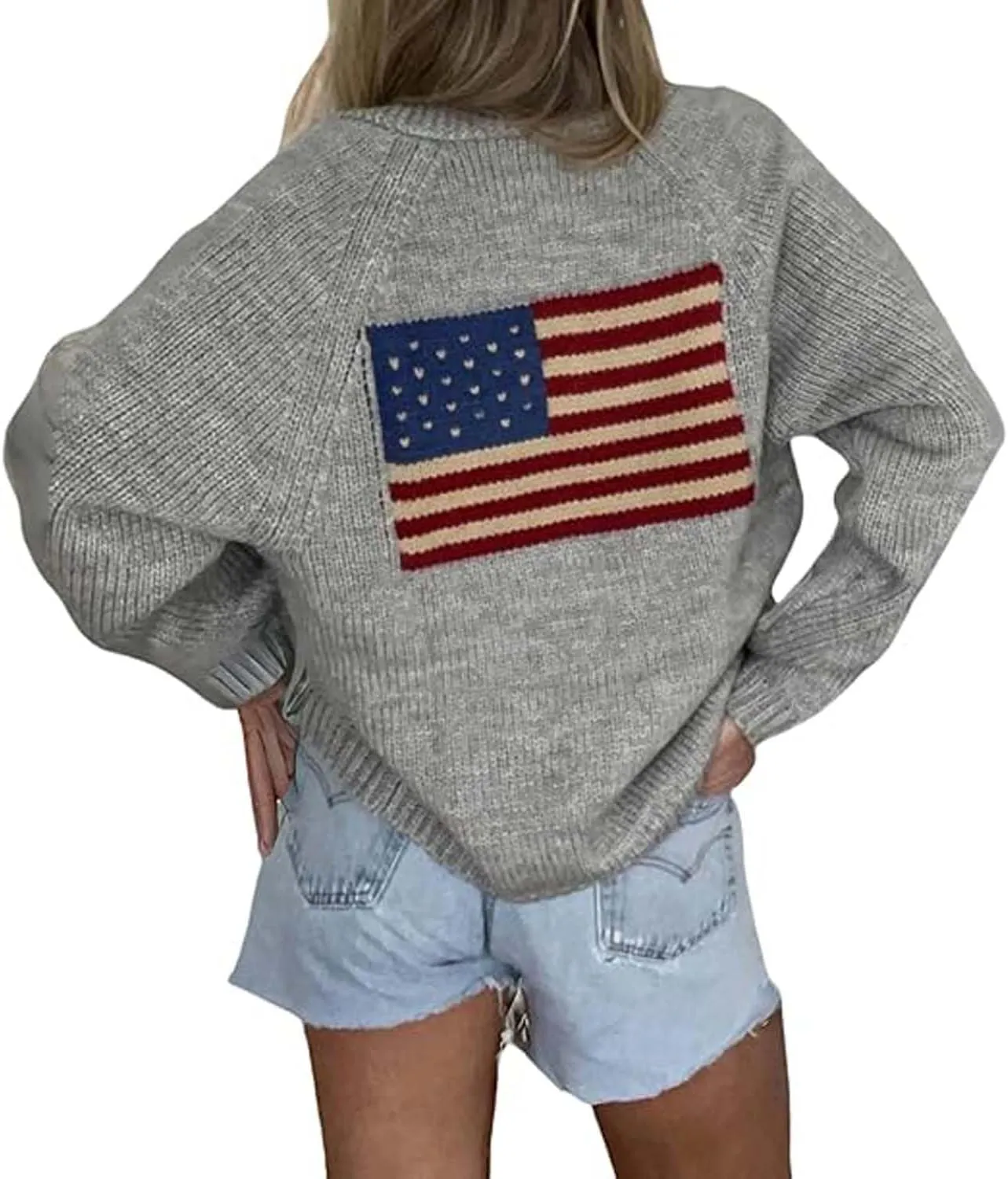 Women Lobster Knit Sweater Cardigan Y2k Long Sleeve Graphic Knitted Cardigans Goth Vintage Knitwear Fall Winter