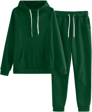 Womens 2 Piece Outfits Long Sleeve Crewneck Graphic Tracksuit Sweatshirt Baggy Fall Fashion Sweatpants Sets