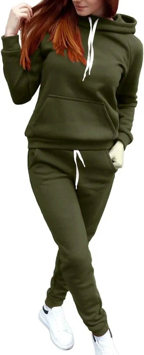 Women's 2024 Fall Two Piece Outfit Long Sleeve V Neck Printed Suits Sweatshirt Wide Leg Sweatpant Suit