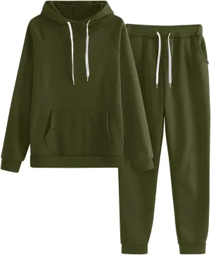Women's 2024 Fall Two Piece Outfit Long Sleeve V Neck Printed Suits Sweatshirt Wide Leg Sweatpant Suit