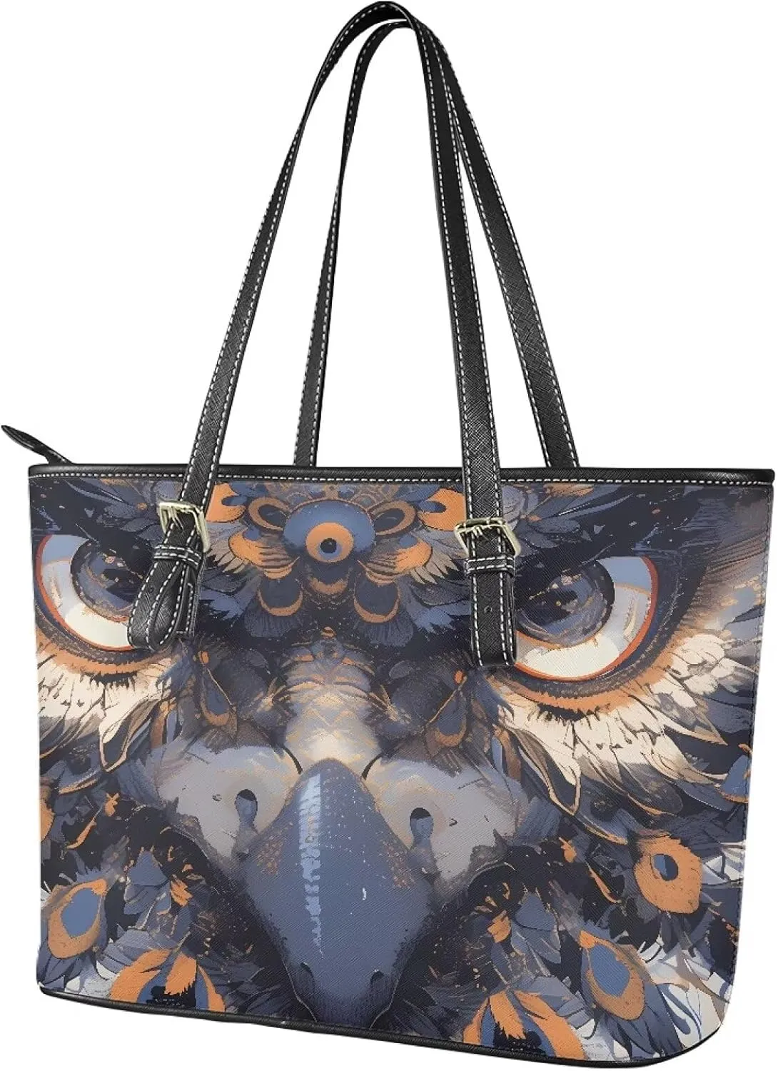 Women's Animals Print Soft Leather Tote Bag, Novelty Cats Zipper Tote Shoulder Bags Purse Handbags Wallet