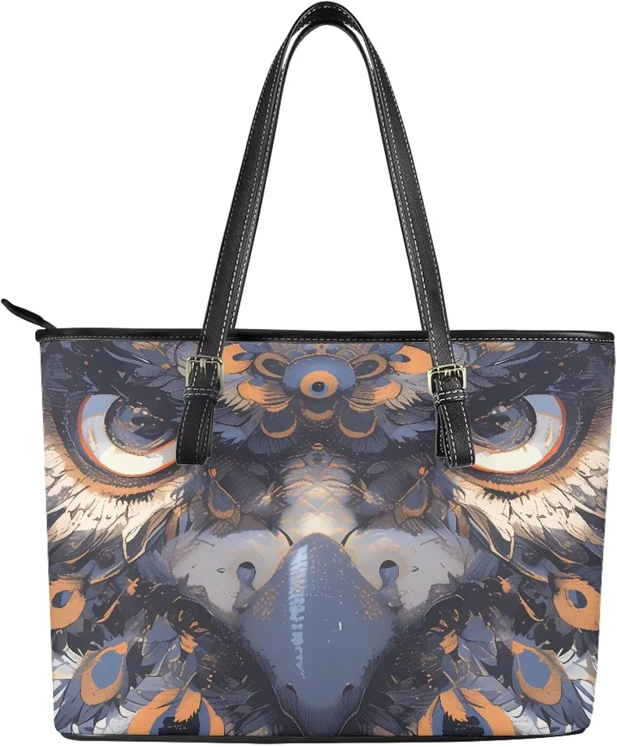 Women's Animals Print Soft Leather Tote Bag, Novelty Cats Zipper Tote Shoulder Bags Purse Handbags Wallet