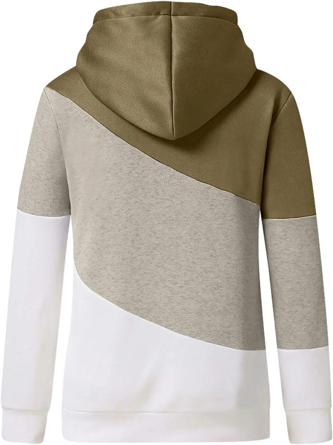 Womens Casual Hoodies Long Sleeve Solid Lightweight Tops Loose Sweatshirt Oversized Pullover Outfit with Pocket
