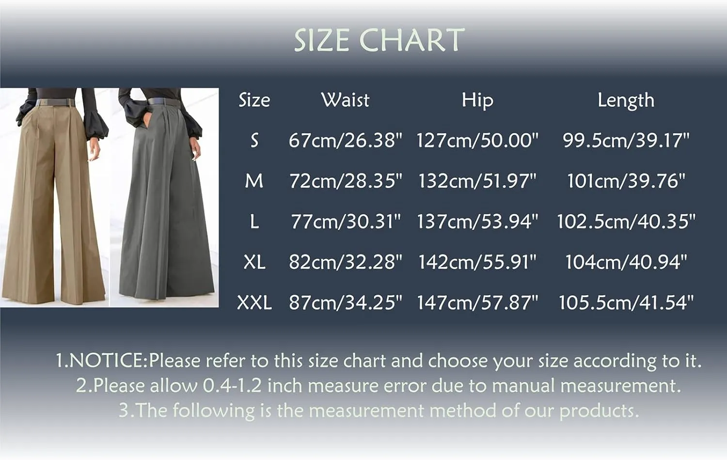 Womens Cotton Linen Summer Letter Patched Palazzo Pants High Waist Straight Slim Fit Trouser Business Work