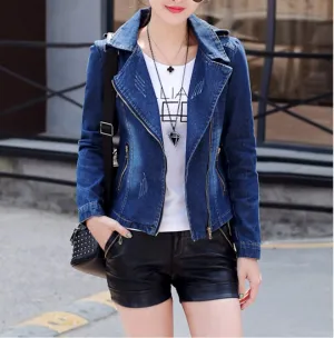 Womens Denim Short Jacket