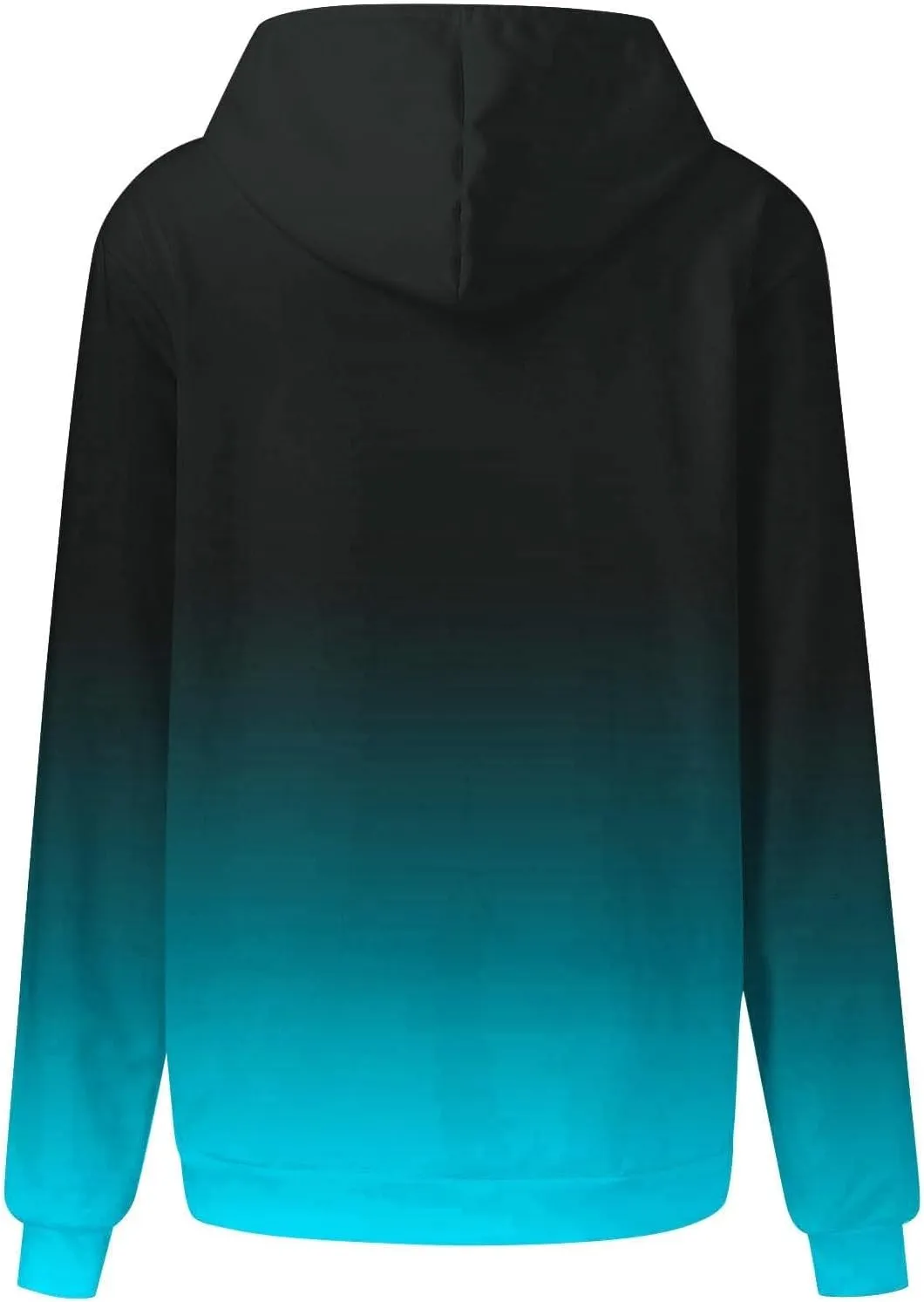 Womens Fall Fashion 2024 Trendy Oversized Hoodie Sweatshirts Gradient Color Casual Drawstring Hoodies Pullover