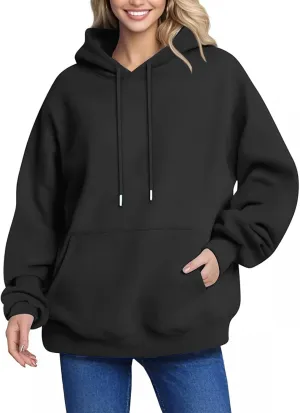 Womens Hoodies Pullover Oversized Plus Size Fleece Hooded Sweatshirts Winter Sweaters Y2k Hoodie with Pockets