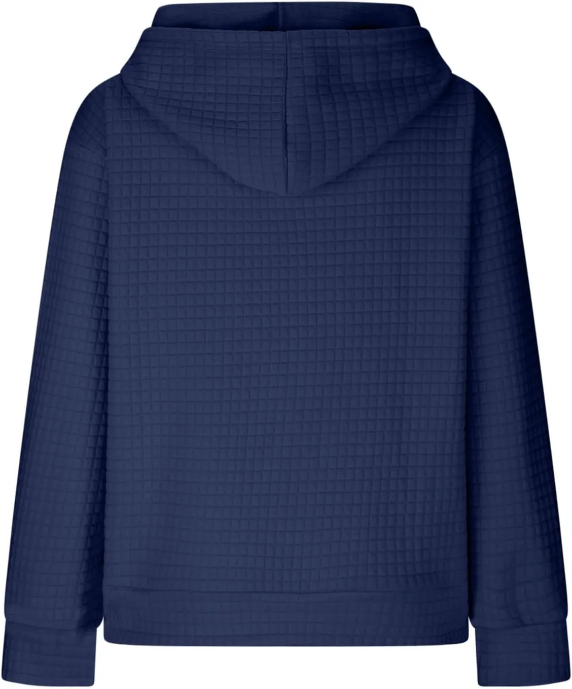 Womens Hoodies Waffle Hooded Sweatshirt Long Sleeve Casual Loose Fit Pullover Tops 2024 Fall Fashion with Pocket