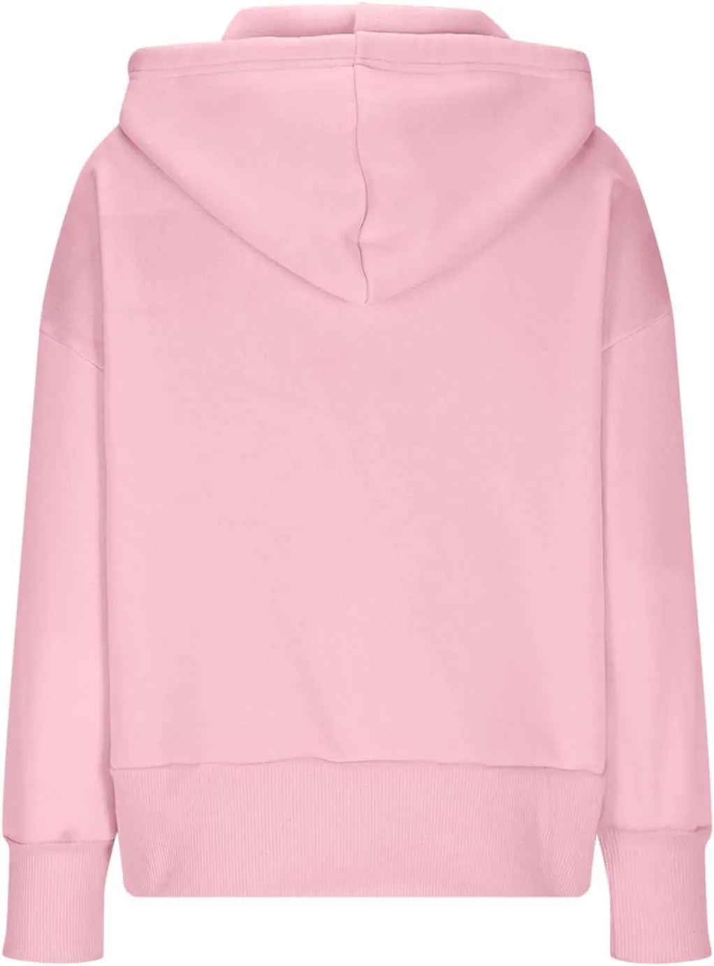 Womens Oversized Full Zip Up Hoodie with Pockets Petite Length Fleece Coats Y2K Casual Loose Fit Apparel Clothes