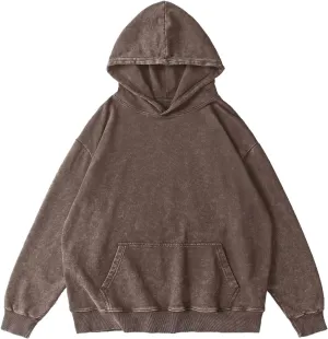 Womens Oversized Hooded Sweatshirts 2024 Casual Crewneck Hoodies Long Sleeve Pullover Preppy Outfits