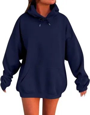 Womens Oversized Hoodies Winter Cute Sweatshirts Pullover 2024 Warm Clothes Fall Trendy Outfits Drawstring Sweater