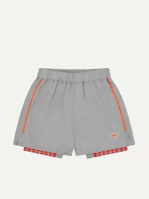 Women's quick dry running shorts with under short