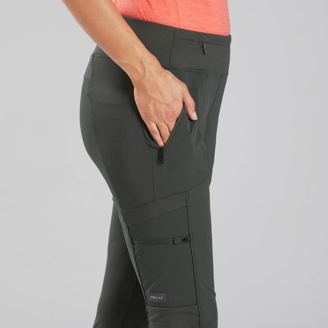 Women's Trek Leggings Reinforced & Multipocket - Travel 500