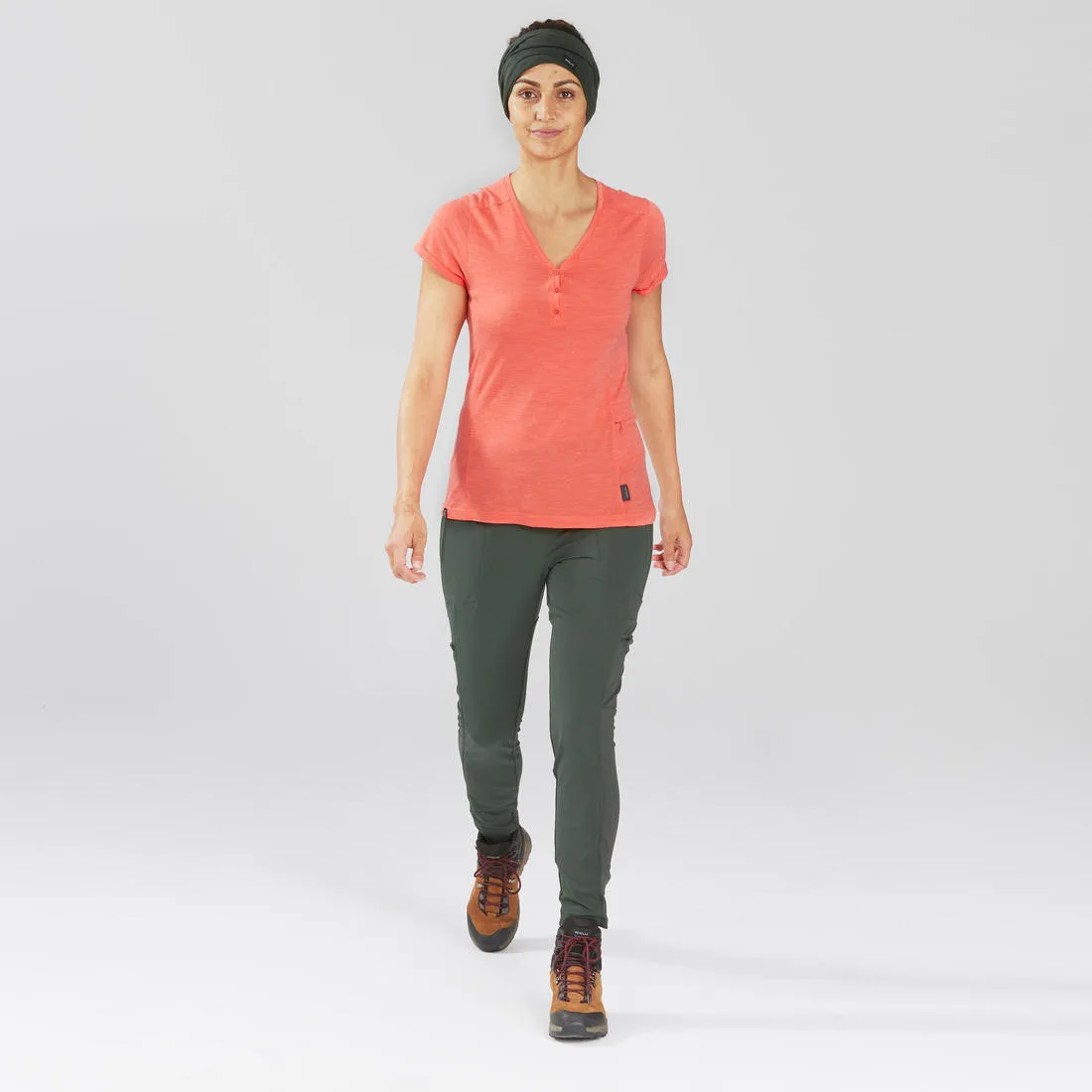 Women's Trek Leggings Reinforced & Multipocket - Travel 500