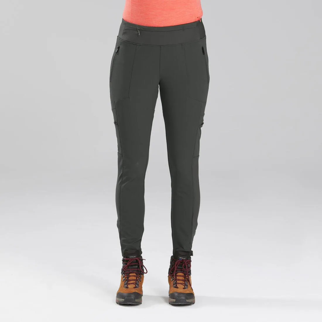 Women's Trek Leggings Reinforced & Multipocket - Travel 500