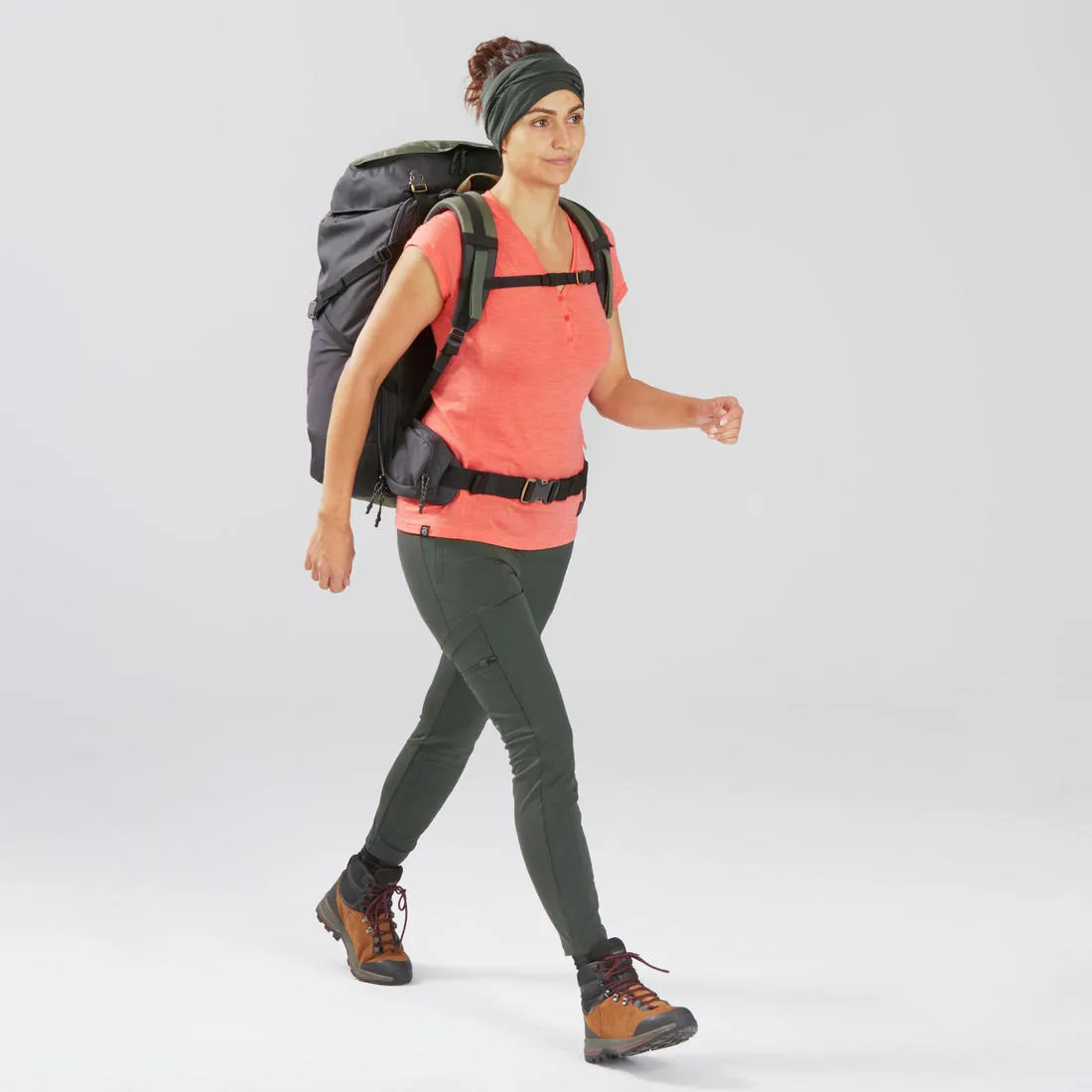 Women's Trek Leggings Reinforced & Multipocket - Travel 500
