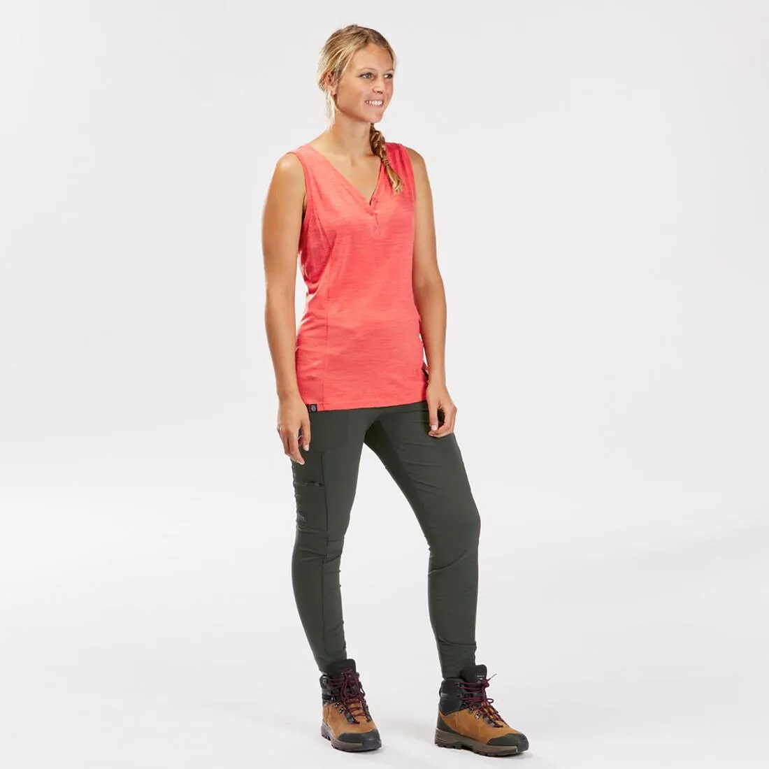 Women's Trek Leggings Reinforced & Multipocket - Travel 500