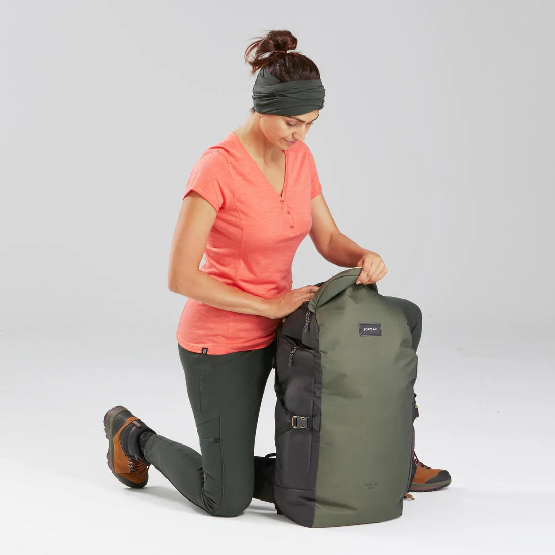 Women's Trek Leggings Reinforced & Multipocket - Travel 500