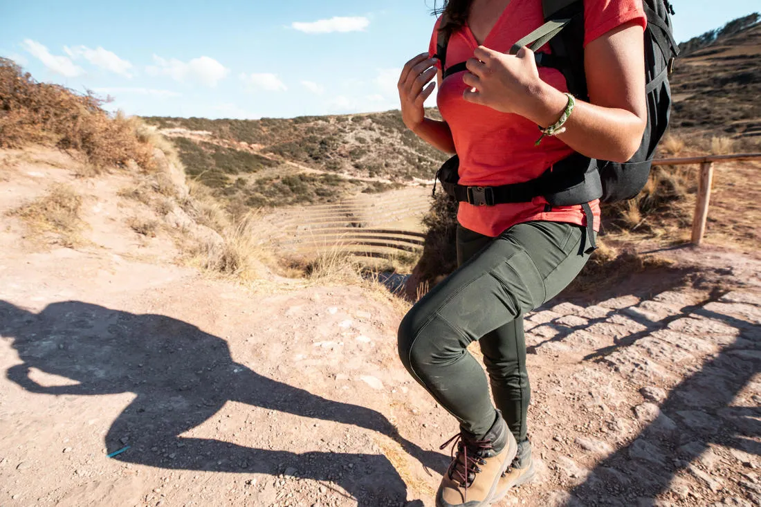Women's Trek Leggings Reinforced & Multipocket - Travel 500