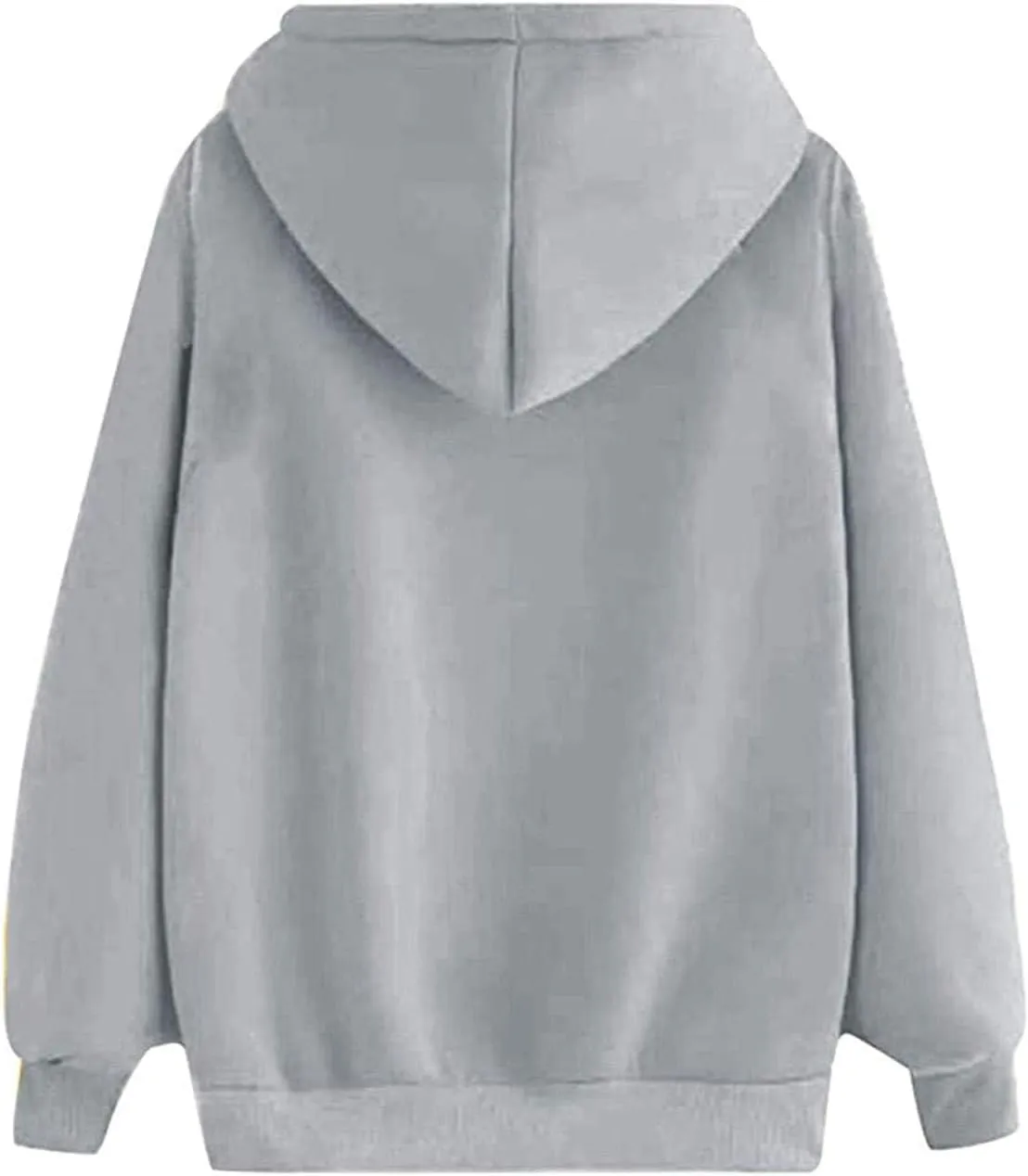 Womens Trendy Graphic Hoodies Heart Print Long Sleeve Pocket Casual Loose Fitted Sweatshirt Drawstring Pullover Tops