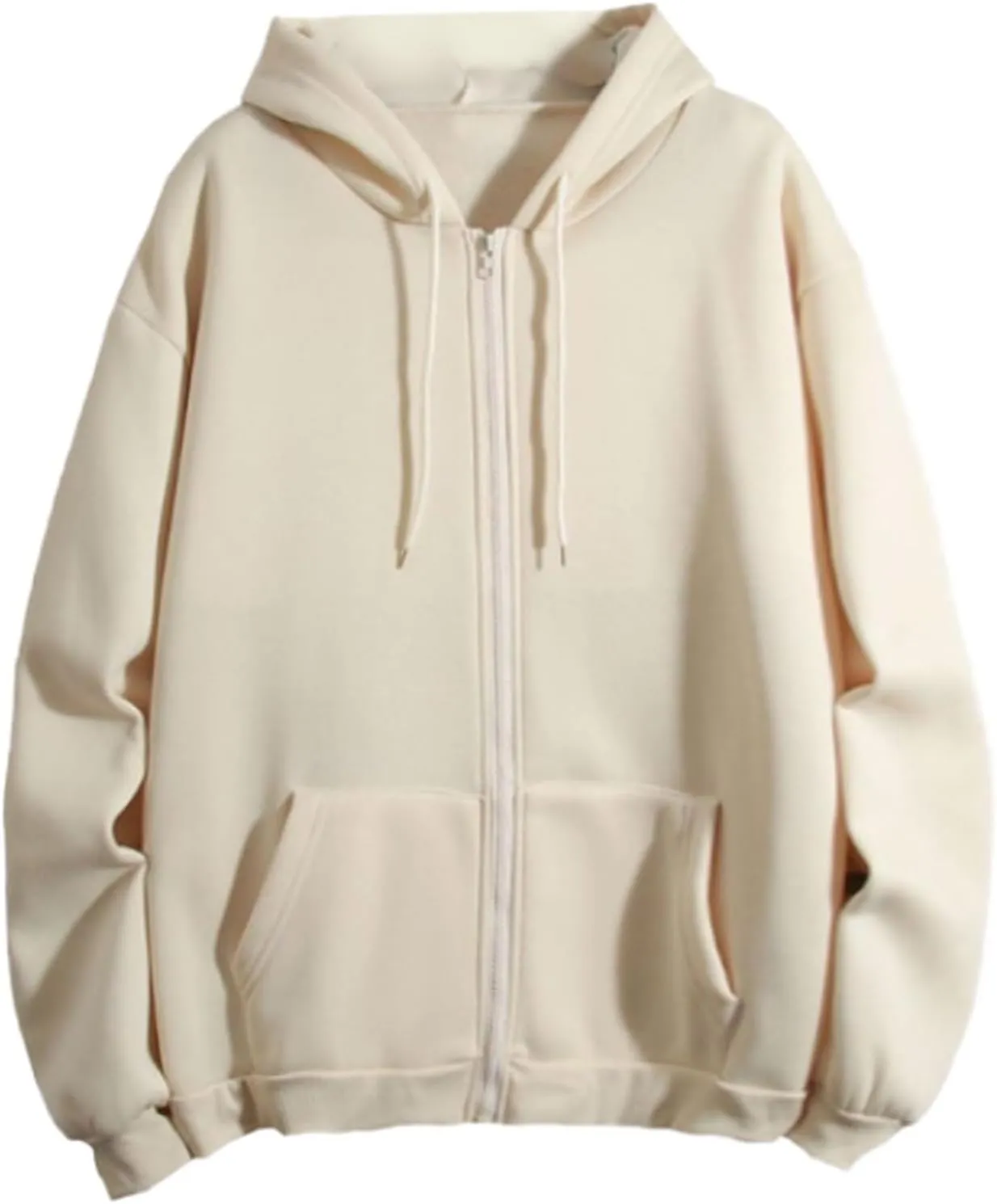 Womens Zip Up Hoodies Oversized Sweatshirt Long Sleeve Fleece Coat Workout Y2k Sweatshirts 2024 Fall Trendy