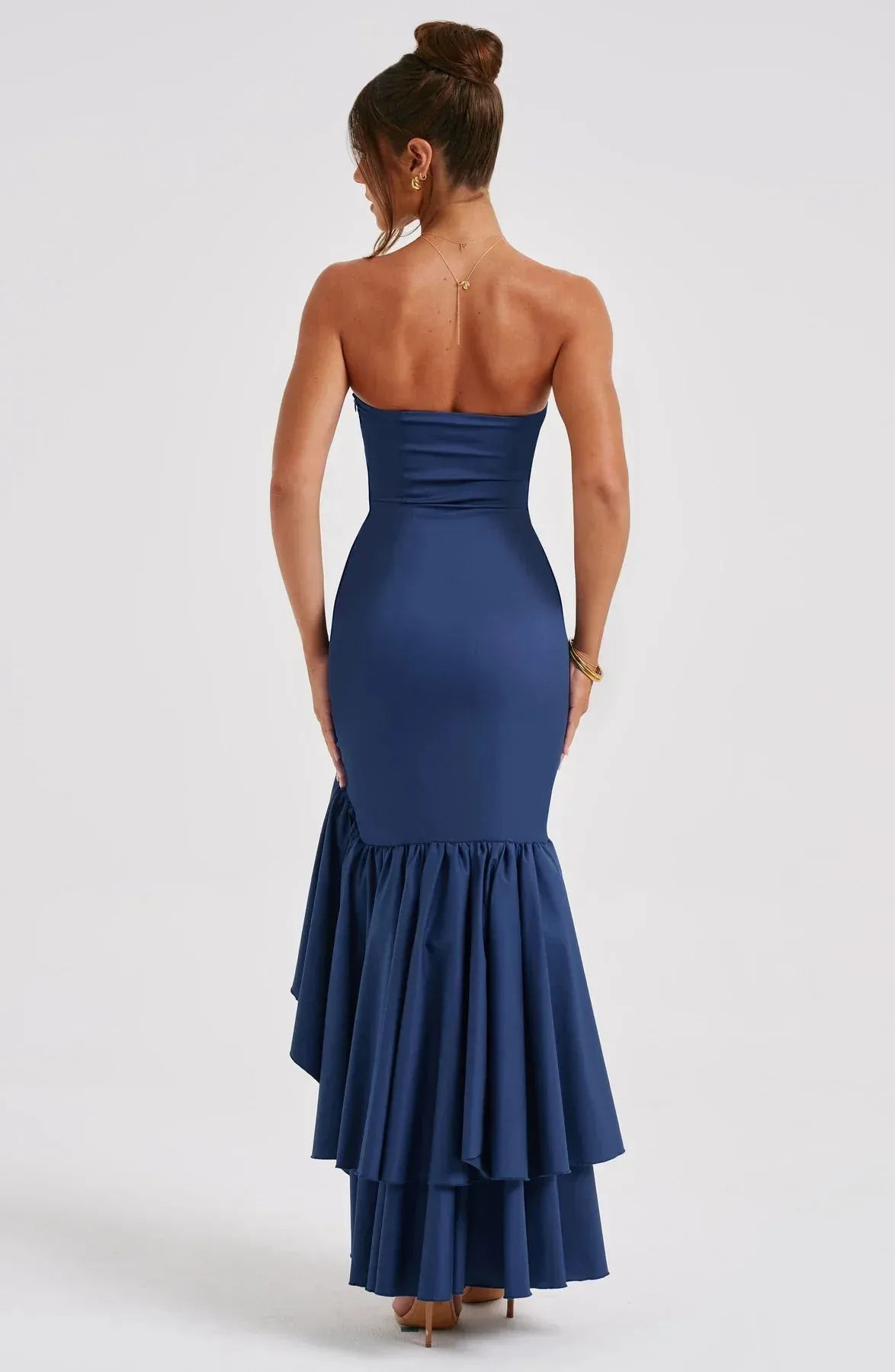 Xyra | Sleeveless Ruffled Maxi Dress