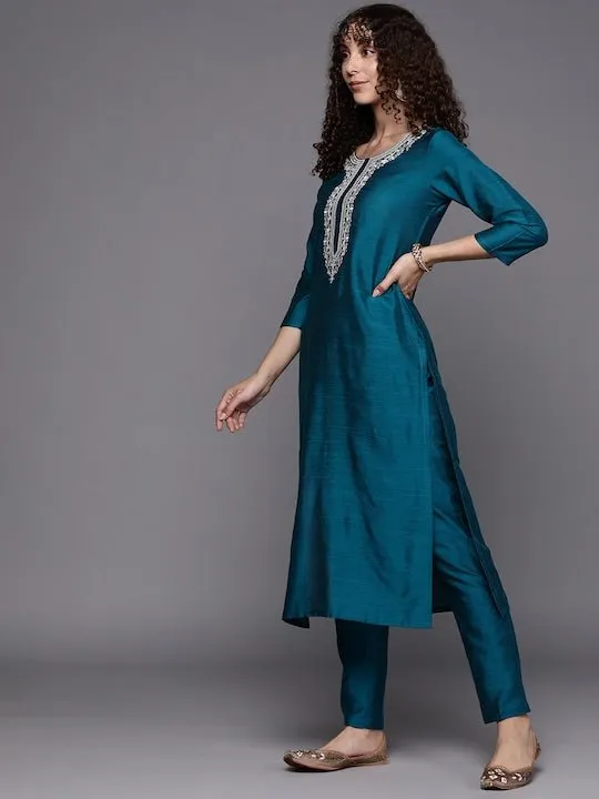 Yoke Design Kurta with Trousers