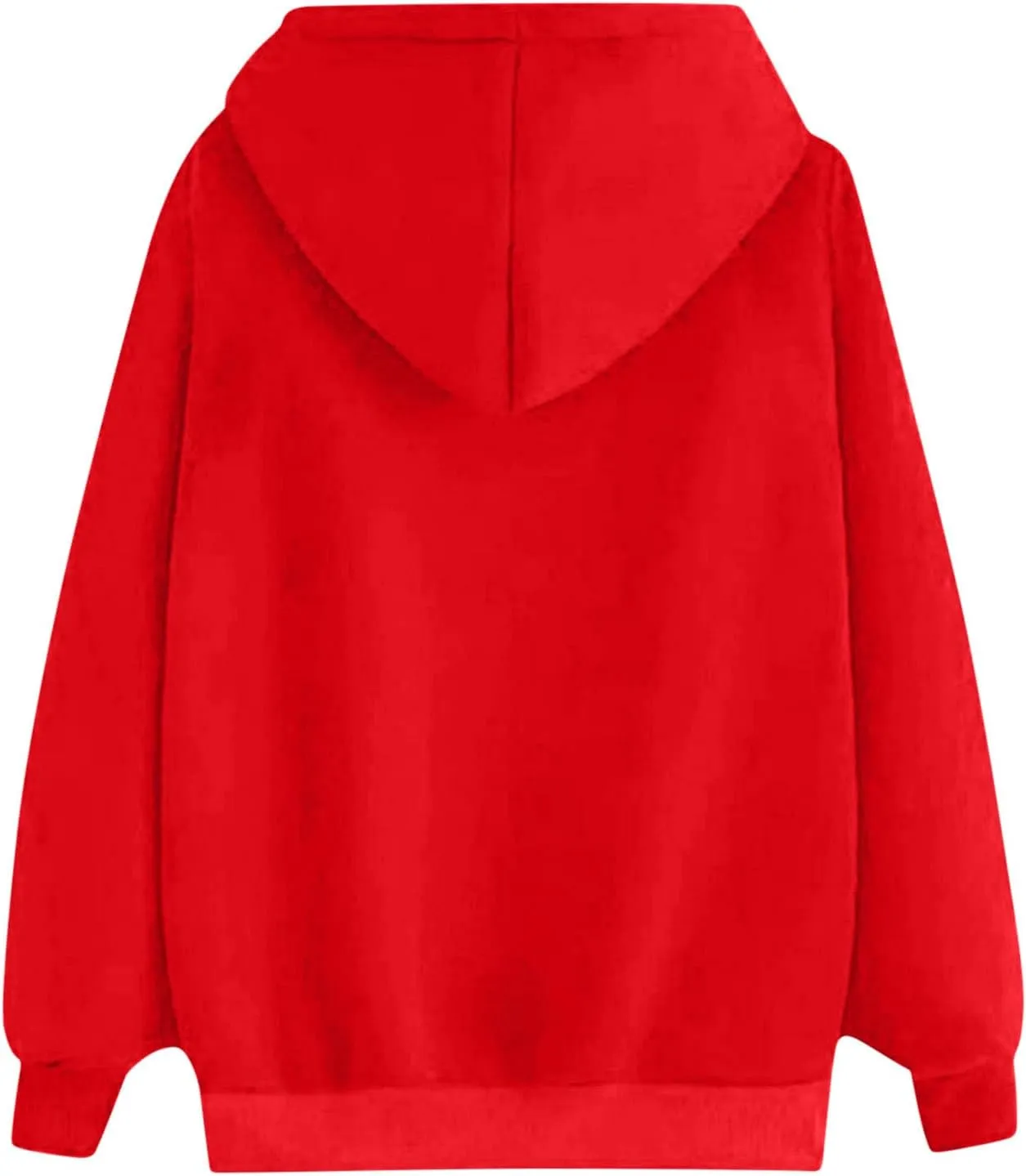 YRAETENM Heart Hoodies for Women Valentine's Day Drawstring Long Sleeve Sweatshirts Cute Holiday Pullover Tops with Pockets