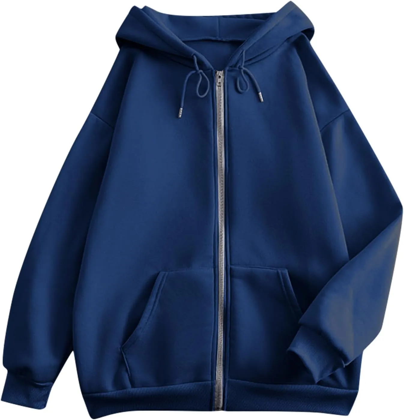 Zip Up Hoodie Women 2025 Long Sleeve Oversized Sweatshirts for Women Y2K Jacket with Pockets Fall Fashion Clothes