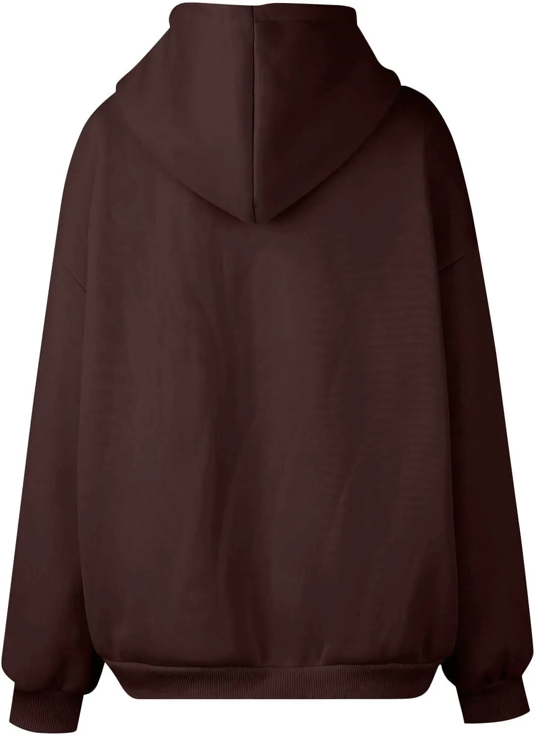 Zip Up Hoodies for Women 2024 Fall Winter Oversized Sweatshirt Fleece Lined Jacket Casual Warm Outfit with Pockets